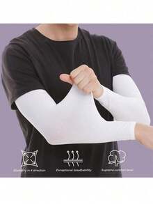 4-Pack Unisex Cooling Arm Sleeves, Sports Compression Sleeves, Suitable For Various Holidays Such As Thanksgiving, Mother's Day, Valentine's Day, And Everyday Gift Giving - A - 查看 8