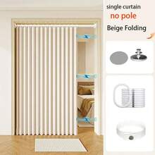 Magnetic Folding Accordion Curtain, Room Divider Curtain Suitable For Bedroom, Living Room - 1PC - View 20