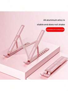 Lenovo ZJA3 人體工學筆記型電腦支架 鋁合金升降可調 穩固支撐 高度可調式 可散熱 緩解辦公久坐疲勞 - 查看 3