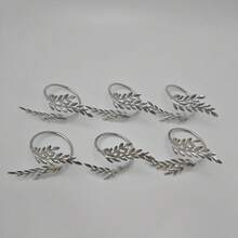 6pcs Creative Napkin Rings, Decorative Napkin Holders For Hotel, Wedding, Restaurant, Tabletop Decor - Multicolor - View 20