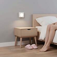 1/2 pièces Applique murale LED avec détecteur de mouvement et capteur PIR intelligent, éclairage d'escalier, lampe murale de décoration intérieure blanc/chaud, veilleuse sans fil à piles, 6 ampoules LED, adhésif double face portable, convient pour armoire, couloir, placard, cuisine, chevet, salon, chambre, salle de bain, bureau, jardin, camping, piscine, balcon - Applique murale à détecteur - Voir 6