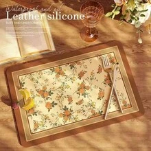 1 miếng lót cốc cà phê, thích hợp cho mặt bàn bếp, quầy cà phê, thảm lau chén, tương thích với máy pha cà phê, ấm pha cà phê, máy pha espresso. - Màu xanh chanh - Xem 6