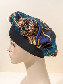 GARASSACC 1 chiếc mũ trùm tóc bằng satin in hình bướm cỡ lớn dành cho nữ, mũ bảo vệ tóc dùng trong làm đẹp và trang điểm. - Nhiều màu - Xem 10