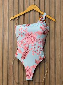 Premium Beach Cover-Up Set: Bodysuit, Swimsuit, And Pareo - Aurora Print - View 6