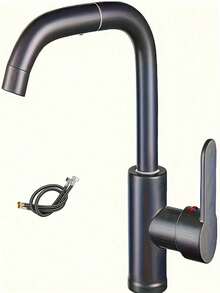 Kran Dapur Fleksibel Putar 360° - Kran Mixer Panas dan Dingin Pegangan Tunggal dengan Permukaan Mengkilap. Termasuk Inti Katup dan Perangkat Keras Pemasangan. Ideal untuk Wastafel Dapur Modern, Kamar Mandi, dan Ruang Rias; Aksesori Penting untuk Rumah Kontemporer dan Pilihan Sempurna untuk Proyek Renovasi Rumah. - MultiWarna - View 19