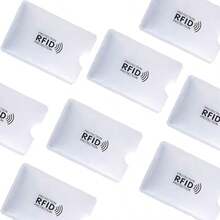 12/18/24/36Pcs Fundas para tarjetas con bloqueo RFID, portadores de papel de aluminio anti-escaneo y anti-deslizamiento, fundas para billetera y pasaporte con protección de bloqueo NFC, fundas de para tarjetas e identificaciones - Multicolor - Ver 11