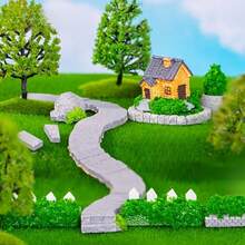 Bộ 40 khối gạch mini, trang trí tiểu cảnh rêu phong, thích hợp để tự làm đồ trang trí nhà cửa, biệt thự, lâu đài thu nhỏ, vật liệu làm mô hình kiến trúc thu nhỏ thủ công. - A - Xem 4