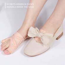 1 Cặp - Miếng ngăn ngón chân thoáng khí, chống trượt, có thể điều chỉnh, dùng để chia ngón chân út của tất nữ. - Màu be - Xem 6