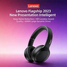 Lenovo Foldable Wireless Earbuds, Full-Ear Design, HiFi Bass, Long Battery Life, A Popular Holiday Gift, Compatible With Smartphones And Tablets, With Microphone, Low Latency. - View 10