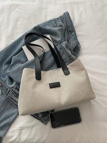 2026新款时尚休闲大容量单肩包，时尚别致单肩包 - 黑色 - 查看 3