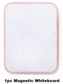 6英寸 x 8英寸粉色磁性白板，配有白板笔和2个磁铁 - 小型白板，适用于学校储物柜、教室、家庭、办公室、旅行 - 磁吸白板 - 查看 11
