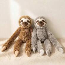 1pc Cute Cartoon Hanging Series Sloth Plush Doll, Soft Adorable Long Arm Sloth Doll, Versatile Hanging Decoration, Parent-Child Interactive Doll, Children's Room Decor, Curtain Tie-Back, Photo Prop, Children's Birthday/Mother's Day/Children's Day Gift - Multicolor - View 3