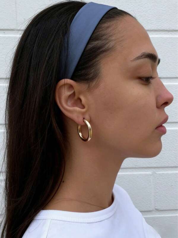 1条男女通用运动跑步头带，吸汗排湿保暖健身头带，头带式发饰，时尚头饰，秋冬季头带，节日装扮，运动风头饰