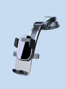 360°旋转通用车载手机支架，带自动夹紧和吸盘底座、重力锁定功能，可安装在仪表盘或空调出风口，带充电接口，防滑设计，适用于4.7-7英寸手机，自动锁定导航手机支架 - A - 查看 15