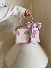 Minimalist Handbag, Small Shoulder Bag, Women's New Fashion Commuter Crossbody Mini Square Bag - Pink - View 6