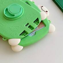 1pc Cute Turtle 360 Rotating Holder Suitable Compatible With Ipad 9.7 Protective Case, 7/8/9 Tablet Shell, 2022 Apple Air 5/4/3 9th Gen 10.2, Silicone Full Coverage Pro 11 2025 New Air Model - Green - View 8
