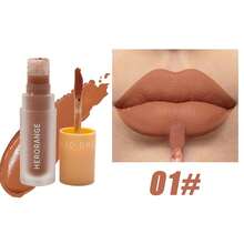 Lápiz labial líquido que cambia de color HERORANGE, 3 piezas/1 pieza, acabado mate de larga duración resistente al agua y a las manchas, tonos marrones, alta pigmentación, maquillaje multifuncional para labios y ojos - Multicolor - Ver 11