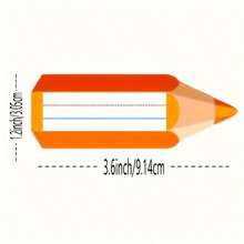 90pcs Of 9.14x3.05 Cm Colored Pencil Name Label Stickers - Student Desk Pencil-Shaped Classroom Name Tag Stickers, Suitable For Teacher Supplies - Multicolor - View 4