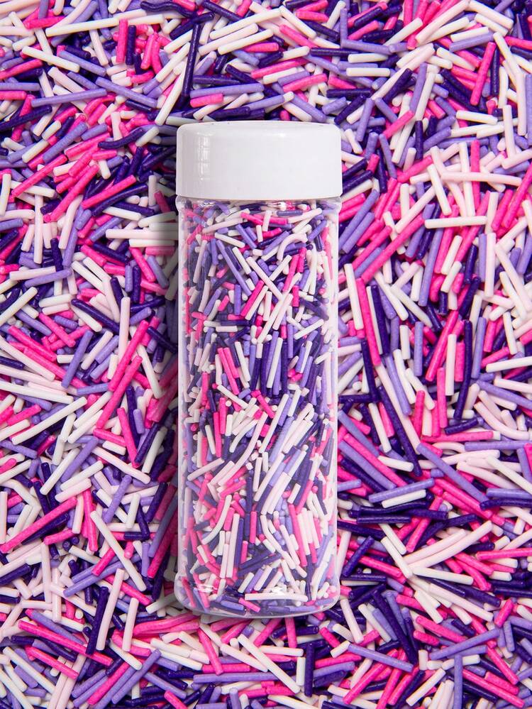 100g/3.53oz Rainbow Jimmies Sprinkles, Rainbow Sprinkles For Cake Decorating Edible Sprinkle Mix For Baking, Ice Cream Toppings, Cupcakes, Cookies, Donuts.For Decoration Only,Not Edible. - View 9