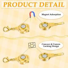 12 chiếc khóa nam châm an toàn có chốt khóa, khóa nối dài cho vòng cổ, vòng tay, dùng để tự làm trang sức. - Nhiều màu - Xem 3