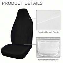 Skull Mushroom Print Car Front Seat Covers,Universal Car Seat Cushion Set,Suitable For Cars, SUVs, And Trucks,Perfect For Holiday Gift Or Special Occasion Present. - 銀河蝙蝠 - 查看 7