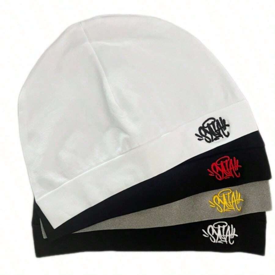 Synaworld European And American Brand Retro Embroidered Knit Beanie Hat - Multicolor - View 1