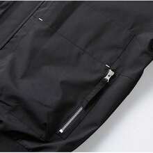 Men's Spring Casual Turndown Collar Jacket - Black - View 5