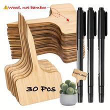 10 nhãn cây hoàng dương dùng cho vườn, dùng để cắm hoa, đánh dấu tên cây cảnh hình dáng độc đáo, nhãn cây tái sử dụng, thích hợp cho cây treo, nhãn cây và làm vườn tại nhà. - Nhãn - Xem 2