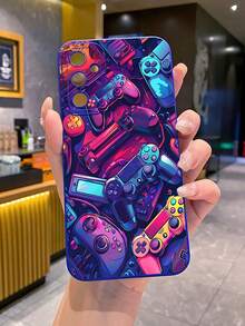 1 pieza Moda Teléfono Caso No incluye cordón ni soporte. 1 unidad Colorido Controlador de videojuegos Teléfono Caso Con Cámara Protector Compatible Con, /Compatible Con Galaxia, Compatible Con , Compatible Con , Compatible Con, Compatible Con, Compatible Con Impermeable A prueba de golpes Anticaída Rasguño Resistente, Internacional Versión, No El Doméstico Versión - Azul 2 - Ver 3