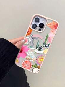 Vibraciones de Verano en la Playa Tropical - Esta elegante funda para teléfono es compatible con Samsung, Apple, Transsion y Honor.Hecho de silicona TPU, ofrece protección contra golpes y caídas y una sensación superior al tacto.Es un regalo ideal para familiares, amigos y seres queridos, y una elección perfecta para el Día de San Valentín y las fiestas de fin de año. - Rosa - Ver 4