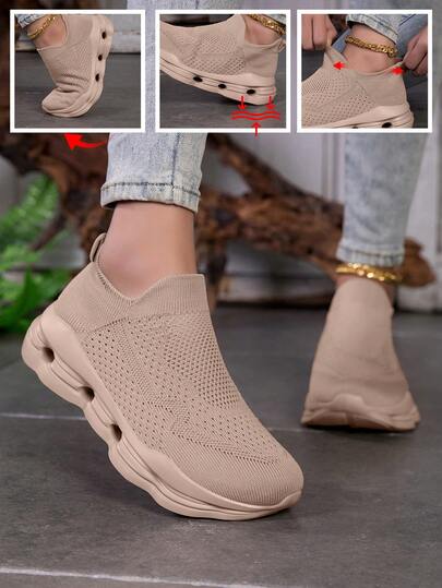 Giày thể thao đa năng dành cho nữ, thích hợp cho tập thể dục, chạy bộ, thoải mái, độ co giãn cao, mềm mại, tiện lợi.