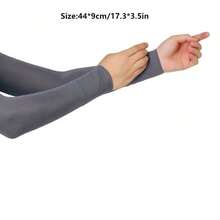 1pc Ladies' New Soft & Stretchy Modal Base Layer Arm Sleeves, Anti-& Arm Cover Halloween - 卡其色 - 查看 10
