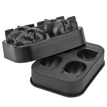 Khay silicon hình đầu lâu 3D, khuôn đá hình đầu lâu tái sử dụng được dùng cho rượu whisky, cocktail, sâm panh và các loại đồ uống khác, dễ dàng tháo lắp và vệ sinh. - A - Xem 11