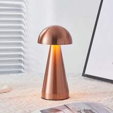 1 pieza Lámpara moderna con forma de hongo LED recargable por USB con control táctil y regulable en 3 colores, adecuada para sala de estar, dormitorio, comedor - champiñón - Ver 9