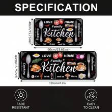 1 tấm thảm trải sàn nhà bếp dày, thảm trải sàn nhà bếp bằng sợi polyester với họa tiết dụng cụ nhà bếp in trên đó, thích hợp cho nhà bếp, phòng khách, hiên nhà, ban công và trang trí nhà cửa, thảm có rãnh mềm mại, thảm lối vào, thảm nhà bếp, thảm phòng tắm, có thể giặt máy, thảm chữ chống bụi, đồ trang trí nhà cửa dịp lễ - Thảm nhung pha lê, thảm phòng khách, thảm phòng ngủ, thảm có thể giặt, thảm lông ngắn, thảm thoải mái, mềm mại dưới chân, thảm trang trí nhà cửa, tạo thêm sự ấm áp, thảm thời trang. - A - Xem 18