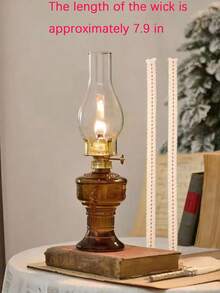 1个复古大型油灯，玻璃煤油灯，古董油灯，室内应急照明防风灯（不含液体），复古家居装饰花园装饰灯罩，情人节装饰，新年礼物，返校礼物，教师节礼物，家居装饰，复活节装饰 - 彩色 - 查看 16