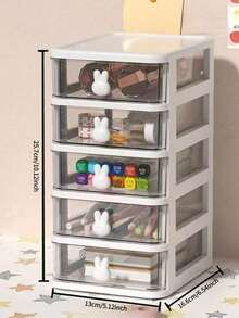 2/3/5层婴儿房收纳盒，发饰整理盒，发圈夹收纳盒，发夹首饰盒，化妆品收纳盒，包装罐，首饰收纳袋，洗漱包，适用于婴儿房、浴室、卧室、开学季、秋季装饰、婴儿房装饰、浴室装饰及配件、家居用品、收纳整理 - 彩色 - 查看 11