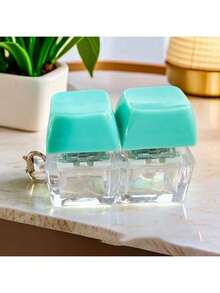 1个触感钥匙扣指尖玩具，带有清脆的咔哒声 | 键盘主题减压玩具，适合办公桌和成人缓解焦虑 - 彩色 - 查看 2