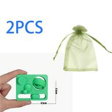 一套2个3D打印4合1指尖减压玩具，无限推拉玩具，魔方益智玩具，多功能减压垫 - 彩色 - 查看 17