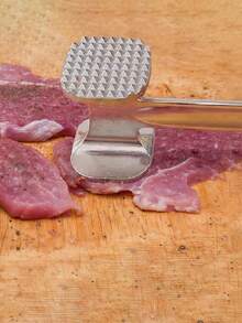 1 pieza Martillo ablandador de carne de acero inoxidable, adecuado para ternera, filete, pollo, cerdo, herramienta de cocina, decoración de cocina, accesorio de cocina, suministros de cocina, decoración del hogar, almacenamiento de cocina, esencial para camping, esencial para vacaciones, vuelta al colegio, suministros del hogar, esencial familiar, regalo para mujeres, regalo para hombres, regalo para la madre, regalo para el padre, regalo para el abuelo, regalo para la abuela - Multicolor - Ver 6