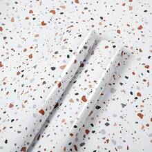 1 cuộn giấy dán tường vinyl họa tiết vân đá cẩm thạch, tự dính, chống thấm nước và dầu mỡ, thích hợp cho việc tân trang tủ bếp, chịu nhiệt, phủ tường mặt bàn với thiết kế có thể tháo rời, khớp với các hình dạng và đường kẻ sọc. - caixin - Xem 7