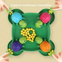 Turtle Eat Beans Toy, Multi-Player Interactive Tabletop Game, Children & Parent Interaction Intellectual Game, Multi-Person Competitive Feeding Game, Stress Relief Toy, Concentration Training Tabletop Game, Birthday Gift - Multicolor - View 3
