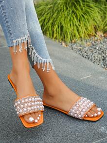 Light Orange - Champagne Diamond Large Pearl