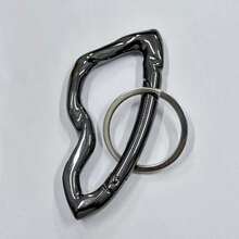 1pc Asymmetrical Shaped Keychain, Carabiner Clip Accessory For Clothing, Bags, Street Hip-Hop Style Gift Souvenir Car Accessories Bag Charm School Cute Goth Y2k - 彩色 - 查看 10