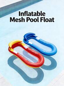1 pieza Sillón inflable con respaldo, balsa flotante para adultos para piscina y playa en verano, uso en fiestas, regalo perfecto de verano, sillón flotante para piscina, inflable para piscina, artículos esenciales de playa, flotador de piscina - Multicolor - Ver 3