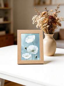 1pc Composite Wood Photo Frame, Minimalist Ins Style 5/6/7/8 Inch Desktop Display Frame, Suitable For Office And Home Decor - Multicolor - View 14