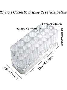 1 hộp đựng cọ vẽ móng tay acrylic trong suốt, dung tích lớn, 26 lỗ, chống bụi, cạnh vuông, bề mặt nhẵn, đa chức năng, nhỏ gọn, ổn định, có ngăn chứa đồ, hộp đựng dụng cụ làm móng chuyên nghiệp, sang trọng, tối giản, thích hợp sử dụng hàng ngày tại salon, quán bar, nhà, phòng ngủ, ký túc xá, du lịch, mùa xuân hè, thu đông, tiệc tùng. - Trong sáng - Xem 9