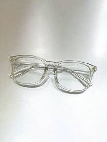 Kính thời trang unisex, giúp ngăn ngừa mỏi mắt, phù hợp khi sử dụng máy tính, TV, chơi game và điện thoại thông minh, tròng kính trong suốt, kính bảo vệ mắt thời trang. - màu đen - Xem 7