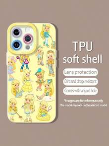 Funda para teléfono con diseño de personaje de dibujos animados con temática de limón - Compatible con Samsung, 12, 13, 14, 15 Pro, 14 Plus, 15, 16 Pro Max, 17, 17 Pro, 17 Pro Max y 17 Air.Cuenta con material TPU para protección antideslizante y contra caídas; un diseño elegante, estético y atractivo con motivos de limones alegres, perfecto para un aspecto divertido.Un regalo ideal para niños, amigos o para usted mismo. - Negro - Ver 5