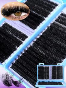 720/666 片 D 卷合成睫毛嫁接套装，包含 30D + 40D + 50D / 60D + 80D + 100D，可打造不同浓密度的纤长柔软睫毛簇。 - 彩色 - 查看 5